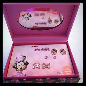 Disney Minnie Mouse  3 pairs Earrings